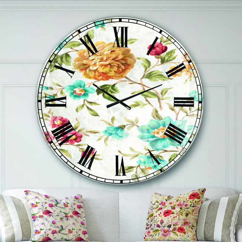 Horloge murale dorée, Surdimensionné