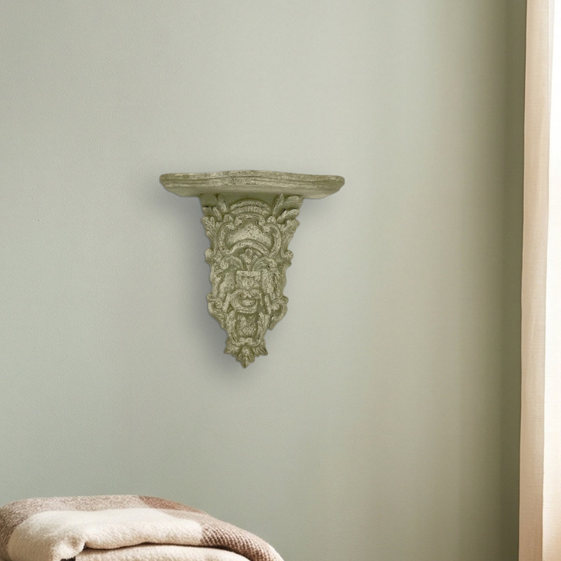 Almanza 1 Piece Solid Wood Bracket Shelf