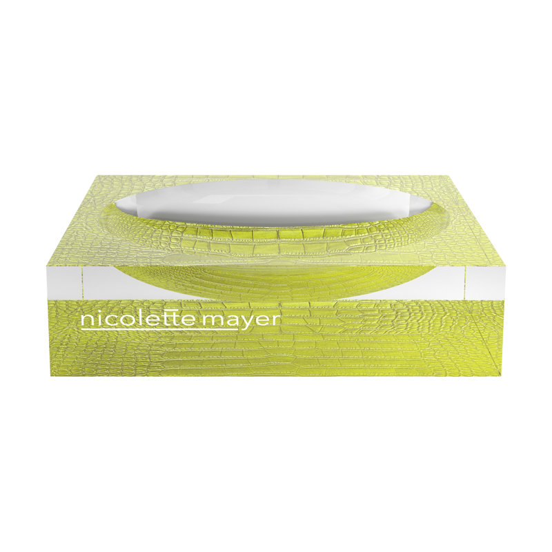 Crocodile Acrylic Candy Catchall Dish, Key Lime