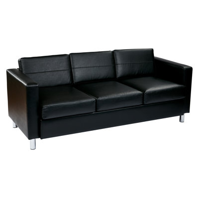 Desantiago Faux Leather 72.5'' Reception Sofa