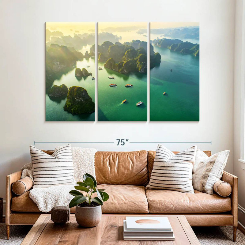 Gillard Ha Long Bay Aerial View, 42" H x 65" W