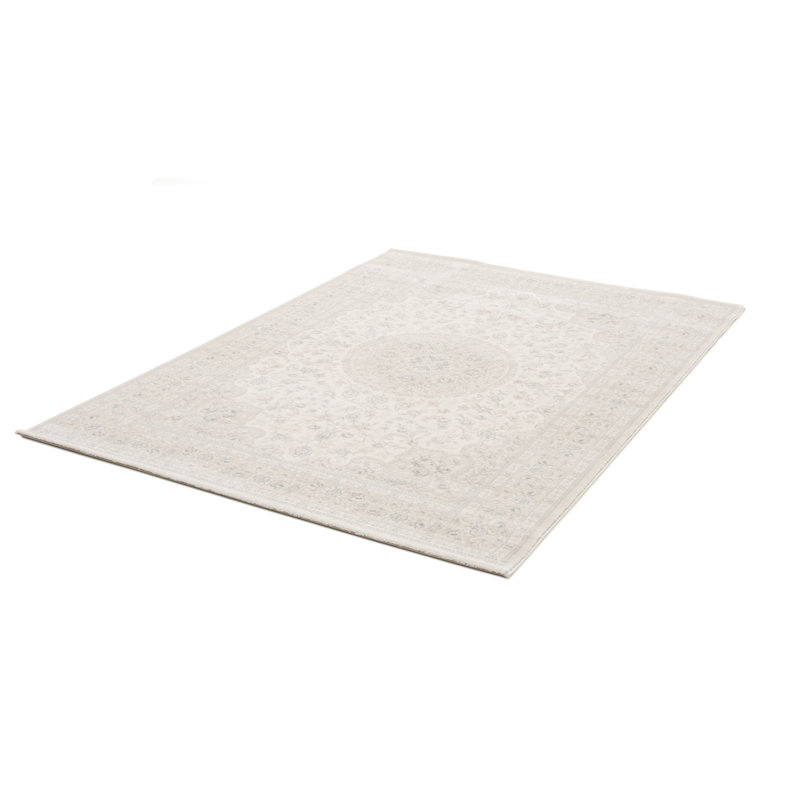 Langres Smooth Low Pile Antique Cream Rug, Rectangle 200 x 290cm
