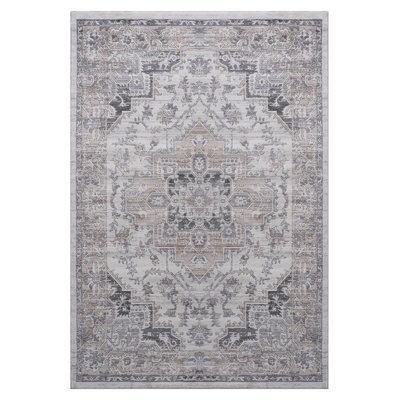 5x7 Style Area Rug In Beige. Living Room, Entryway, Office. Non-shedding, Stain . 0.34 Inch Pile. Easy To Clean Non-shedding Rug. Stylish For Dorm Study. , Maintenance. 0.34"