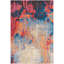 Burch Abstract Blue/Rust Area Rug-22513775