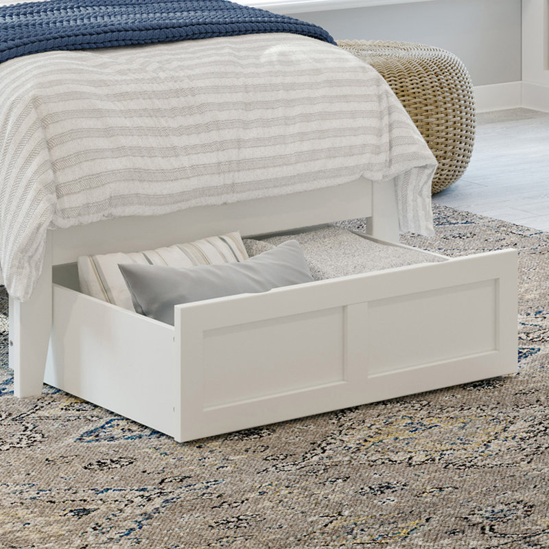 Tiroirs de rangement sous le lit, Blanc, Grand