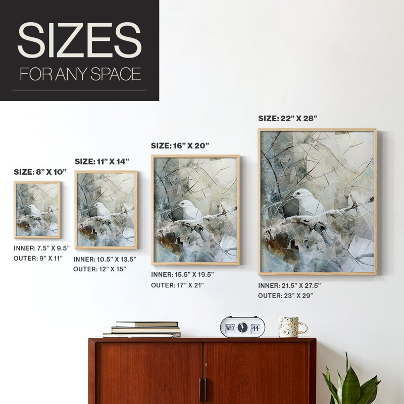 ANIMALS Series XXVII, reproduction encadrée - bois massif, 21'' H x 17'' W