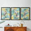 Bright Heron Fresco I - Toile tendue avec châssis sur mesure - 3 pièces-1443517108-1443517114