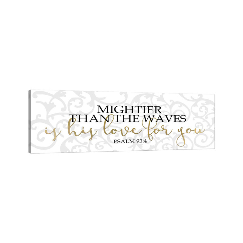 His Love Panel by Kimberly Allen - Wrapped Canvas Panoramic Print, 30.48 cm H x 91.44 cm W