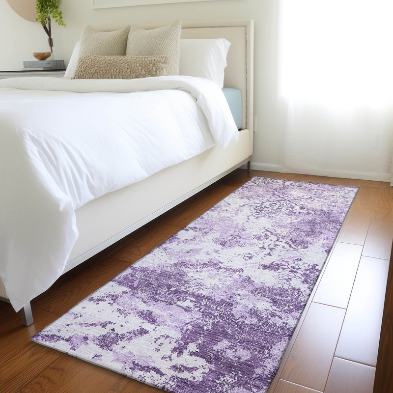 Jedikiah Washable Damask Indoor / Outdoor Rug, Runner 2'3" x 7'6"
