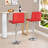 Swivel and Height Adjustable Leather Barstools-1641751573
