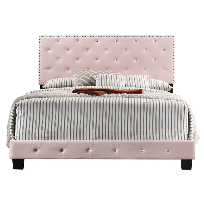 Charmant lit transitionnel confortable, Très grand, Rose