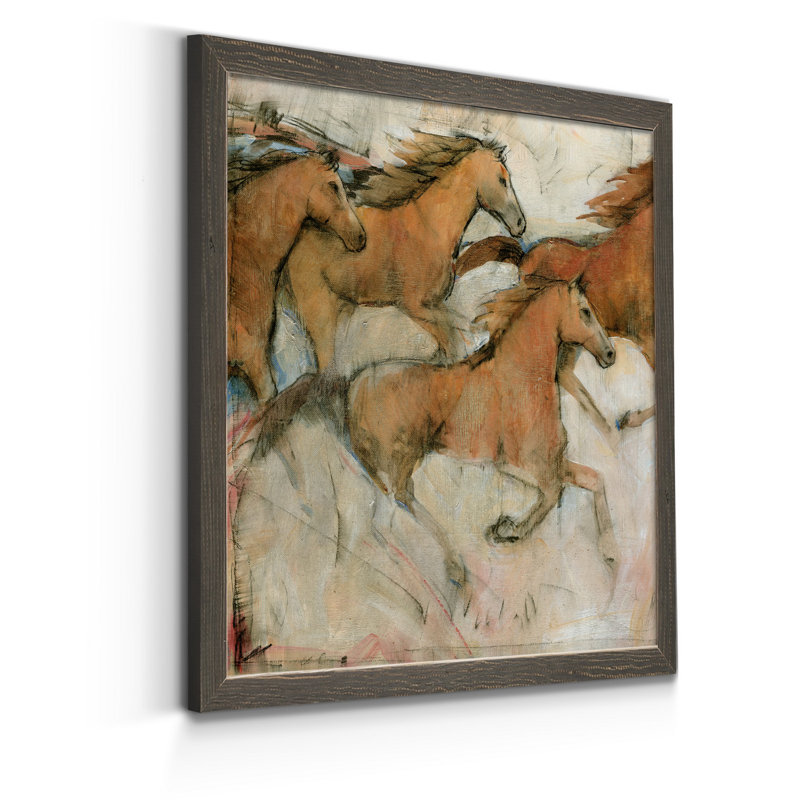 «Driftwood Geometric I», reproduction d'art sur toile encadrée, Encadré gris, H 31,5 po x l 31,5 po x P 1,5 po