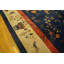 Antique Oversized Art Deco Chinese Allover Floral Knotted Rug