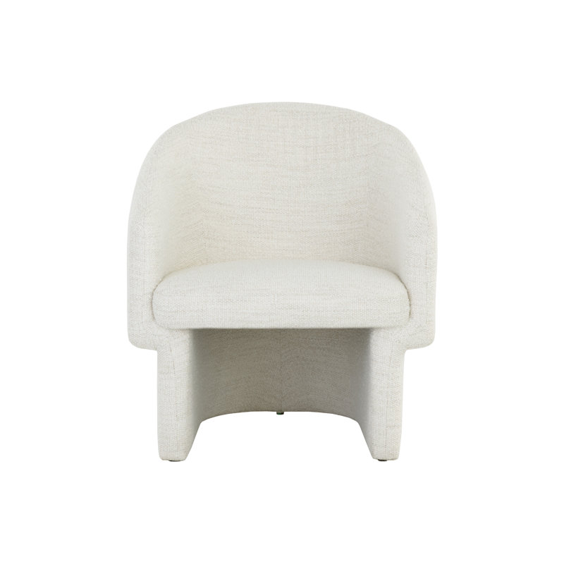 Lounge Chair, Cream Polyester