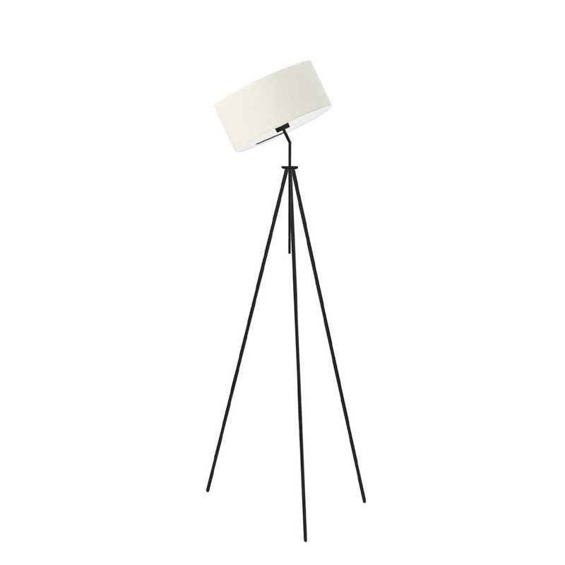 Ariellah 145cm Tripod Floor Lamp, Black, Ecru