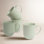 over&back Rimmed 16oz Semi-Matte Hand-Finished Stoneware Mugs, Set of 4