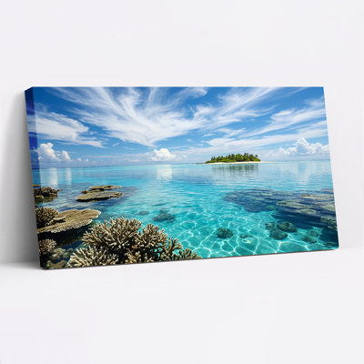 Ensemble de 1 tableau sur toile « Paradis tropical »