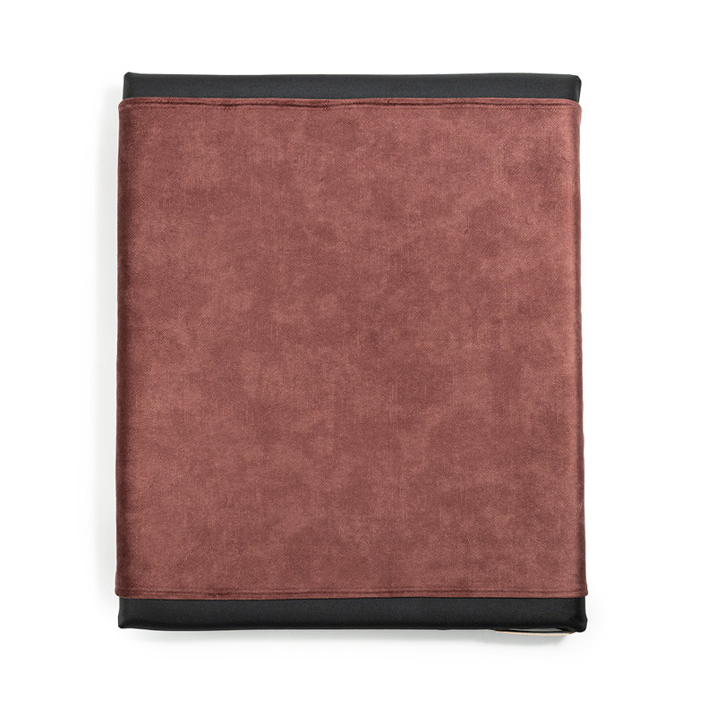 Orthopedic Polyester Pet Bed, 8cm H x 60cm W x 70cm D, Red