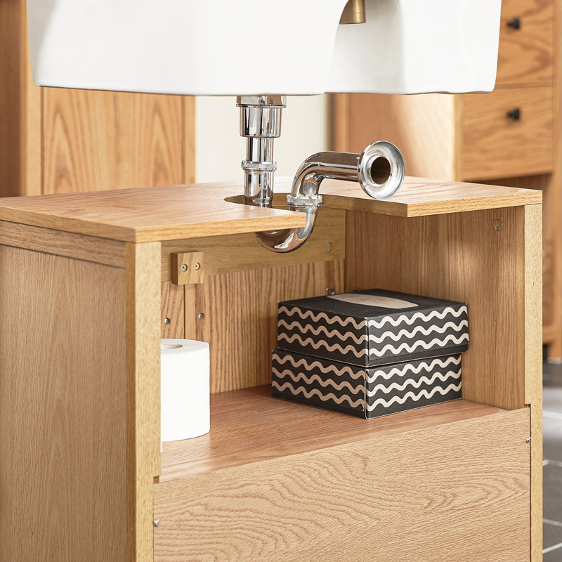 Dennes 60cm Single Bathroom Vanity Base Only in Natural