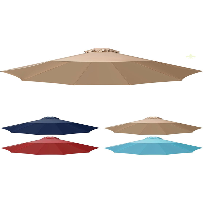 Couvercle de remplacement pour parasol 9 po, Brun clair