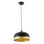 Luminaire suspendu industriel en forme de dôme noir 1 lumière-29552806
