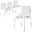 Minelli Collection Dining Chair In ABS Plastic Set Of 4-102087396