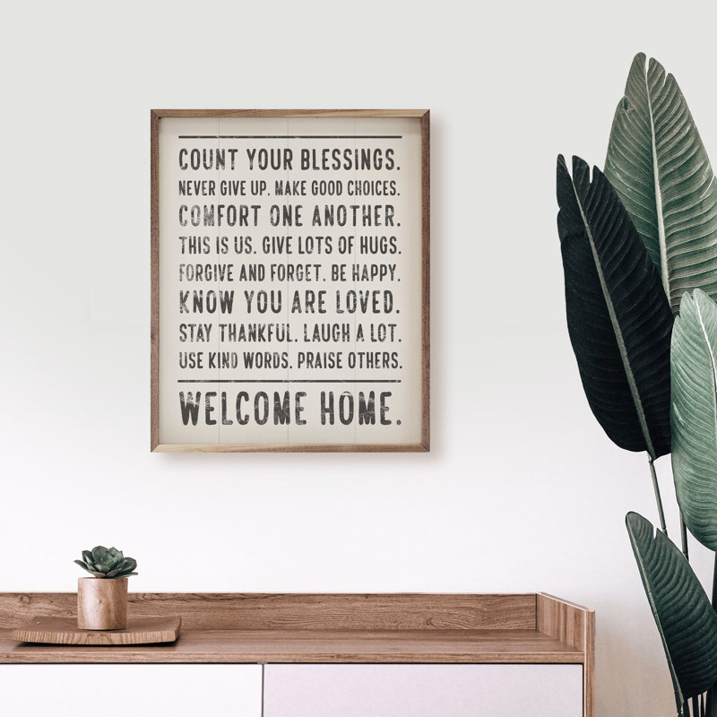 Welcome Home Know You Are Loved, H 40 po x l 32 po