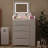 3 Drawers Flip Top Makeup Vanity Table With Storage Stool