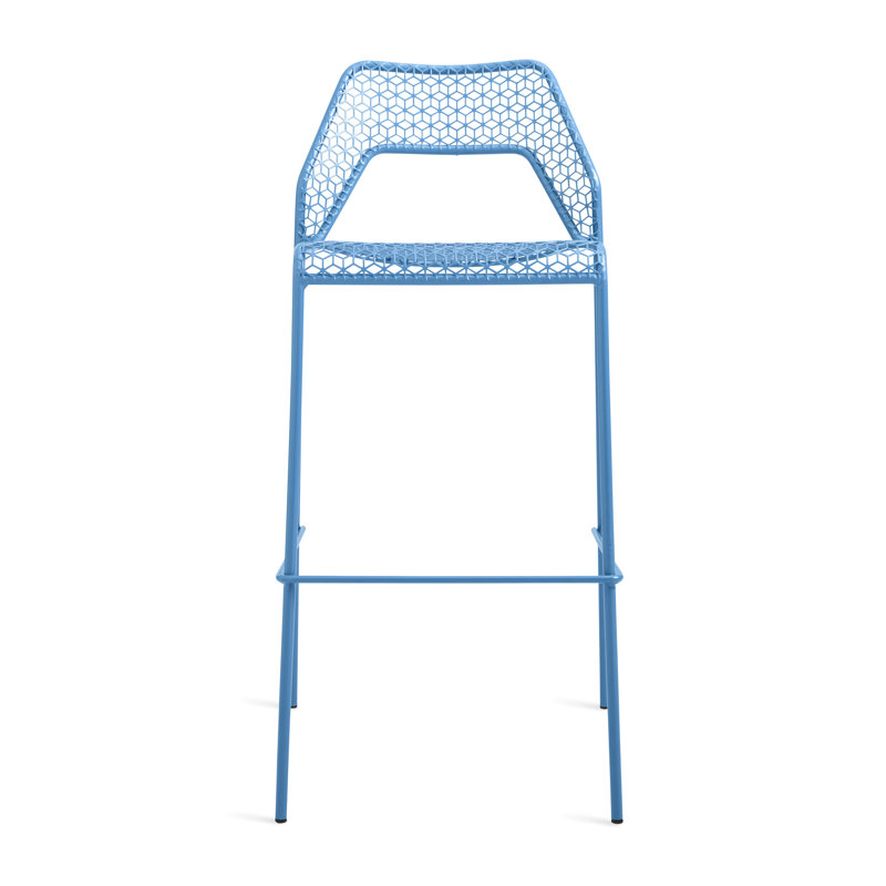 Hot Mesh Outdoor Bar Stool, Aqua, Bar Stool (30.5" Seat Height)