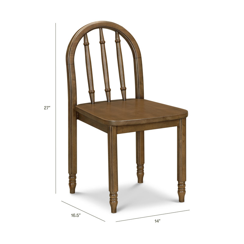 Liberty Play Table & Spindle Chairs Set, Natural Walnut