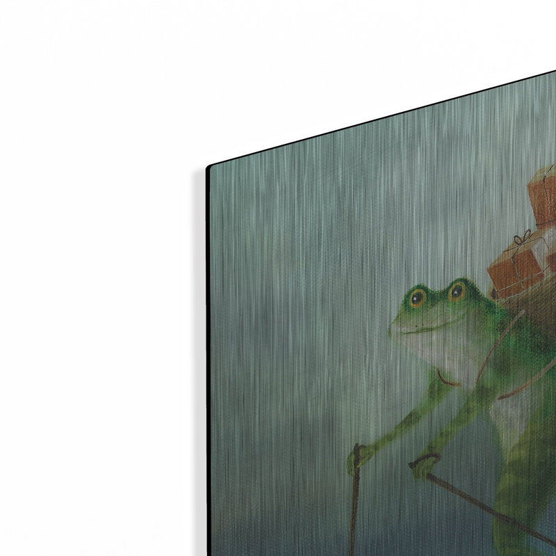 Trinx «The Yuletide Frog» par Dd Mcinnes, art mural en métal, H 24 po x l 24 po