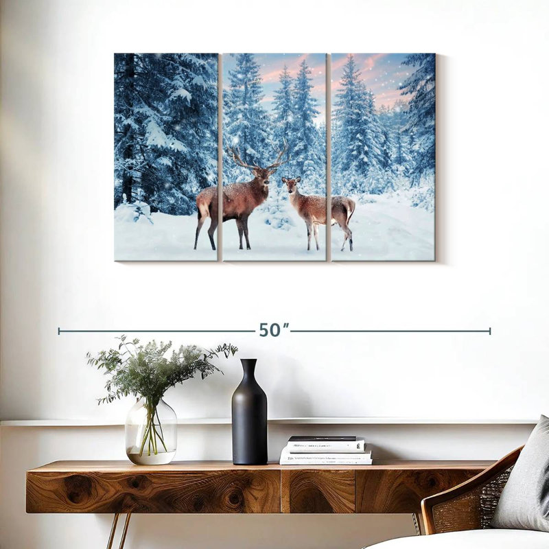 Cerf Brampt Winter Wonderland, H 24 po x l 38 po