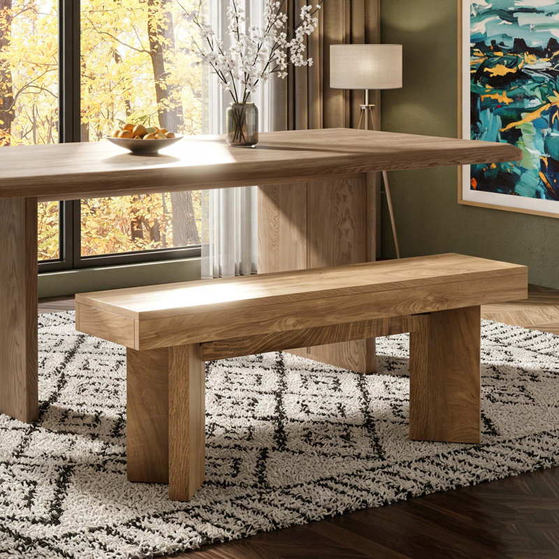 Banc de table de ferme avec cadre robuste