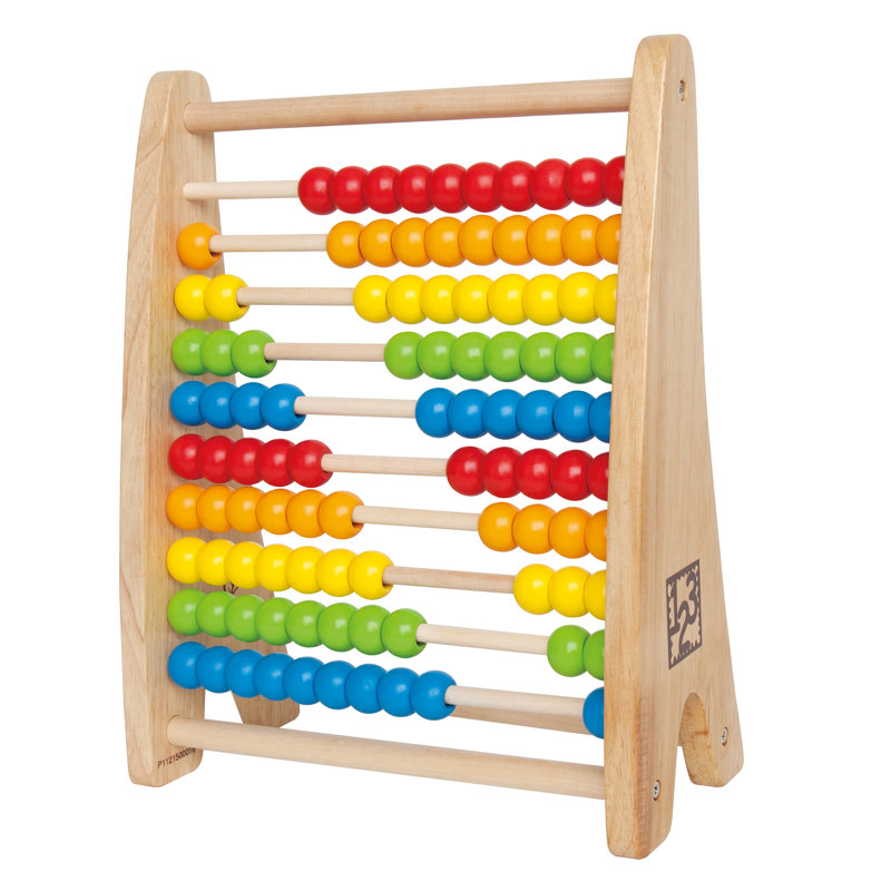 Rainbow Wooden Counting Bead Abacus