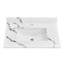 Comptoir-lavabo en quartz de 61 cm (24 po) avec lavabo encastré en céramique et dosseret.-135262408