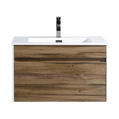 Ensemble de meuble-lavabo mural simple 30 po Frida