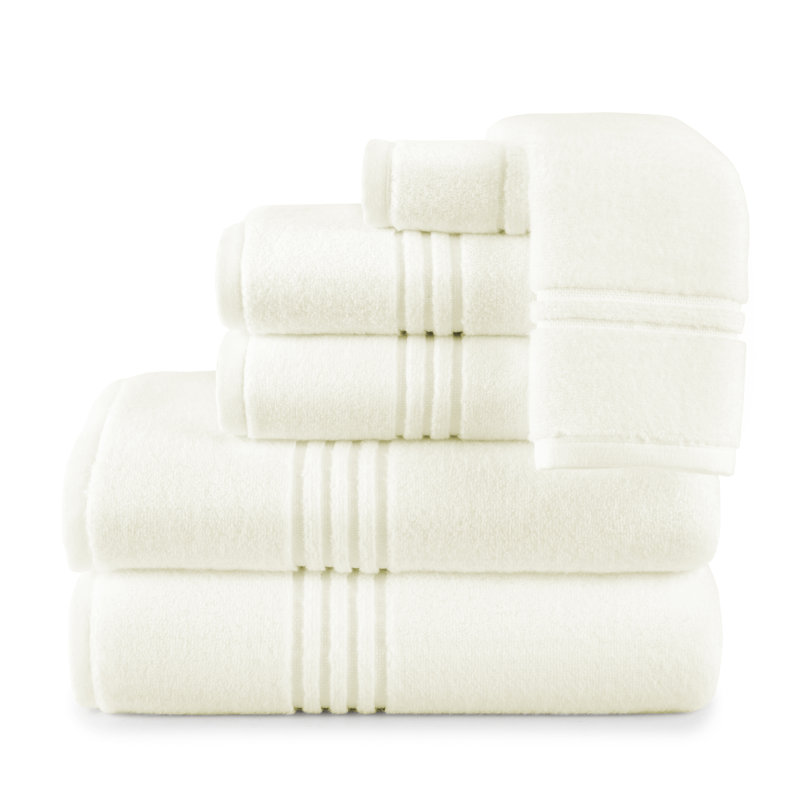 Chelsea Plush Bath Towel, Bath Towels - 6 Pack, Ivory