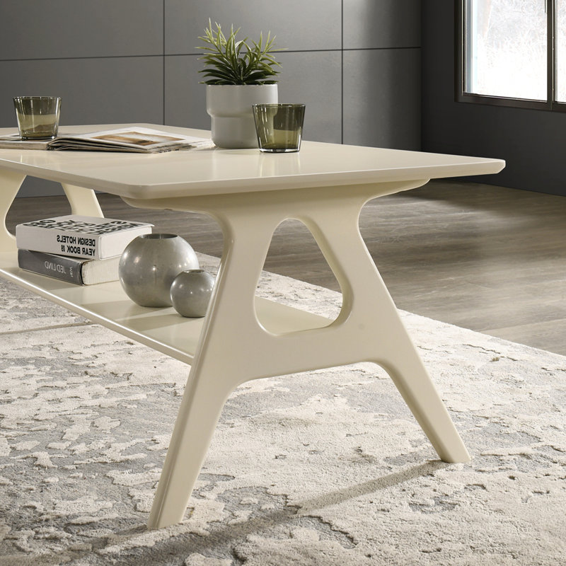 Table basse Arona, Blanc cassé
