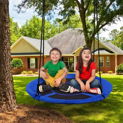 41" Saucer Tree Swing - 600lbs Capacity, 900d Oxford Waterproof Fabric, Includes 2 Adjustable Hanging Straps, Ideal For Kids And Adults