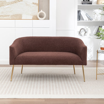 Jameila  Upholstered Faux Fur Loveseat