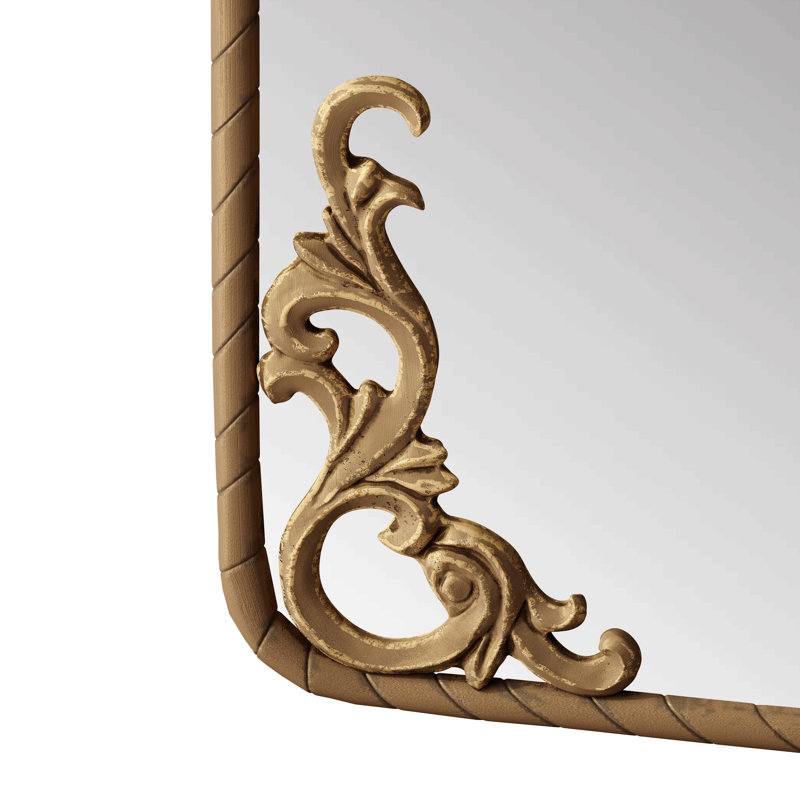 Miroir arqué 58 po x 24 po, Bronze