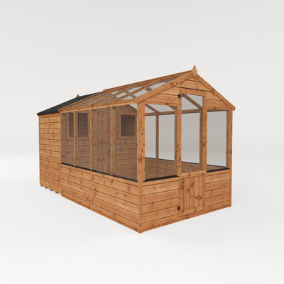 Mercia 12 x 6ft Traditional Apex Greenhouse/Shed Combi