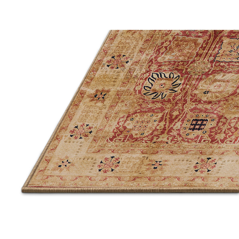 Tapis oriental rouge / beige, Rectangle 4 pi x 6 pi