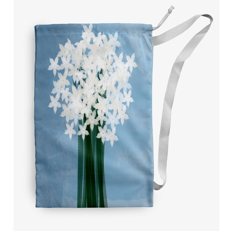 Fabric Laundry Bag with Handles, Medium (36" H x 28" W), Blue