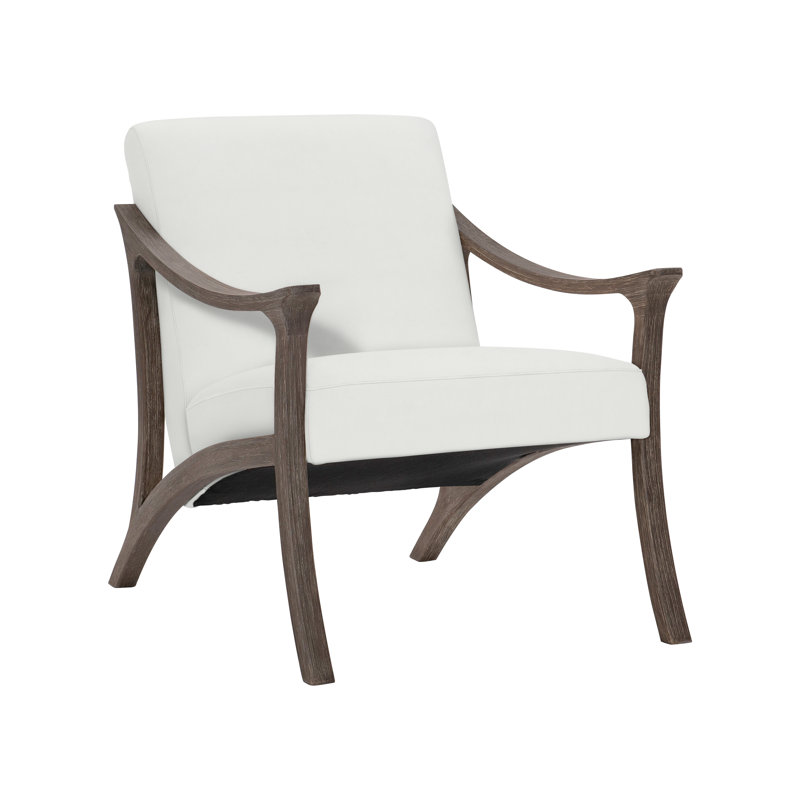 Lovina Teak Patio Chair with Cushions, White Vinyl 6503-000