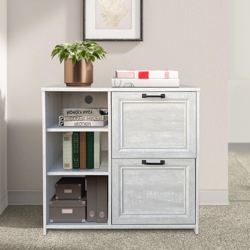 Hitchin 2 Piece Writing Desk Office Set, Light Gray