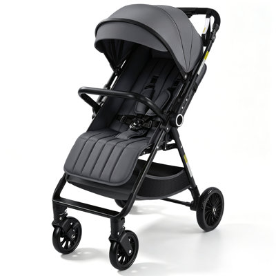 Poussette légère légère de voyage 13,6 lb pour bébé, gris