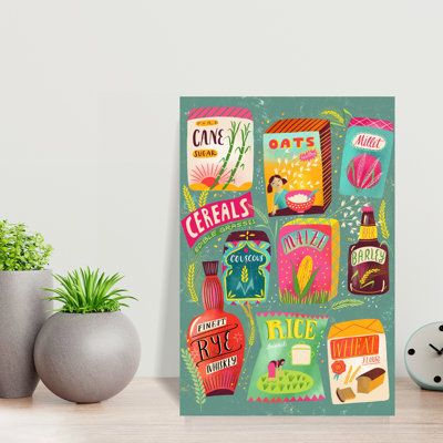 Art mural contemporain coloré Essential Collection Grains