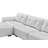 5 Piece Pu Leather Modular U-shape Couch With Two Ottomans-1943813005