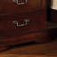 Table de chevet brune à 2 tiroirs Arkia